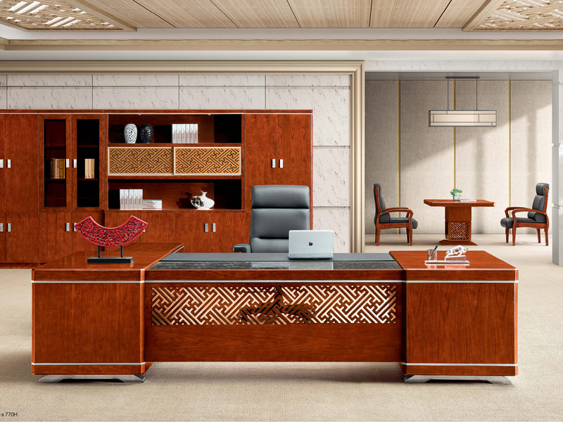 森拉堡辦公家具|金胡桃大班臺(tái)